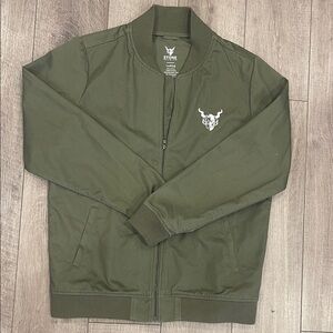 Stone Brewing Men’s Olive Green Front Zipper Jacket Size Large